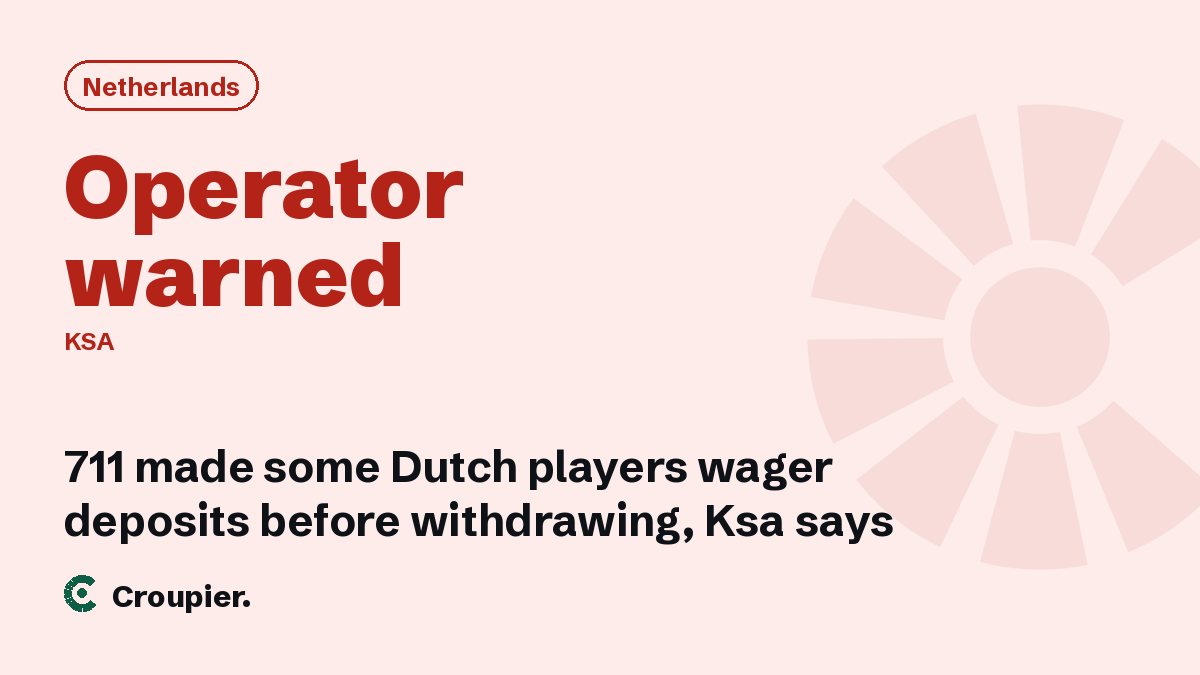 Cover card: Netherlands · Operator warned · KSA