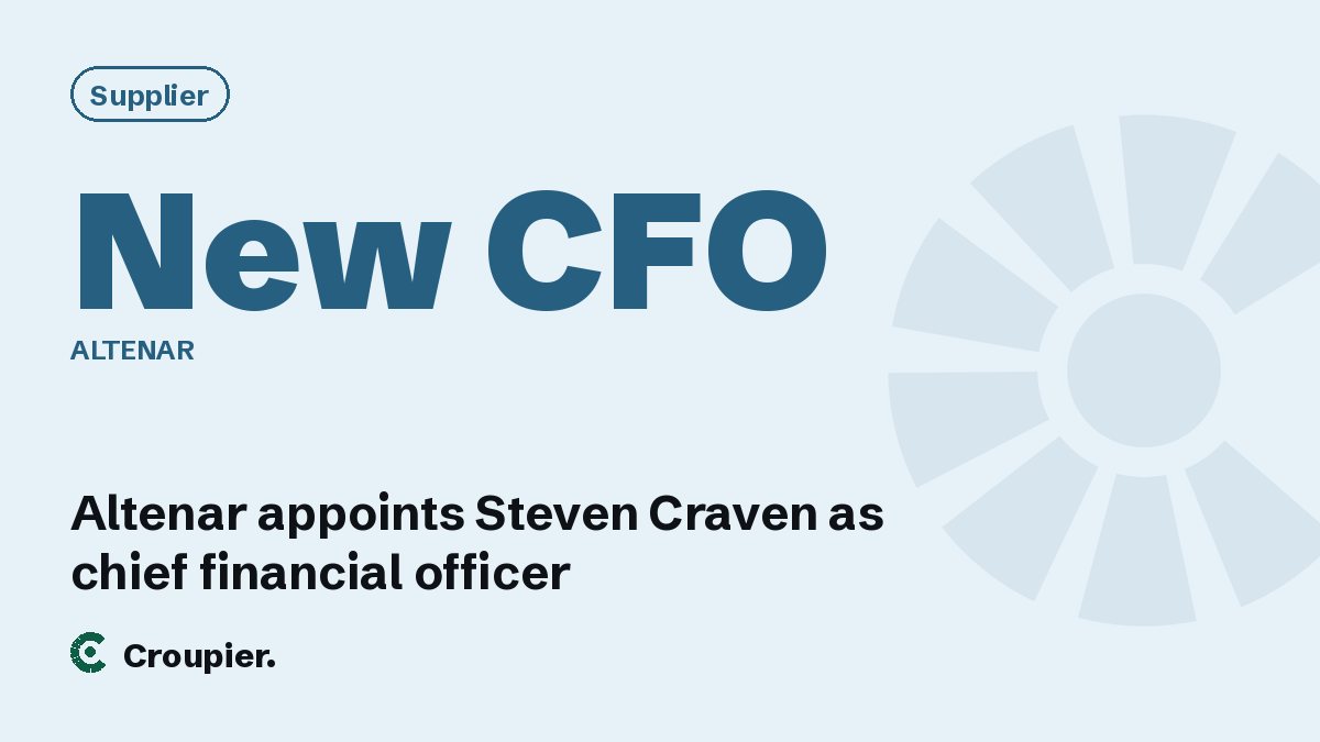 Cover card: Supplier · New CFO · Altenar
