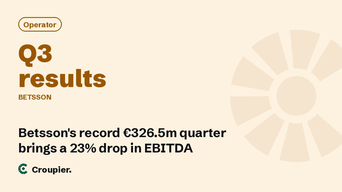 Cover card: Operator · Betsson · Earnings