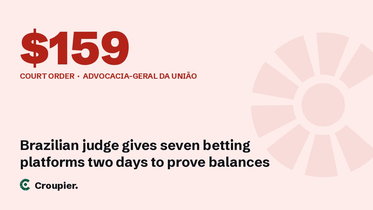 Cover card: $159 · Court order · Advocacia-Geral da União