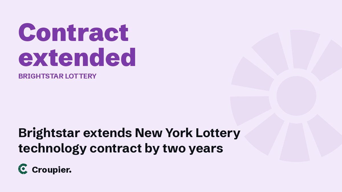 Cover card: Contract extended · Brightstar Lottery