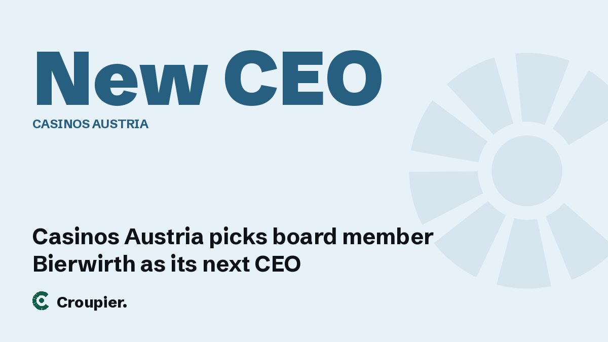 Cover card: New CEO · Casinos Austria