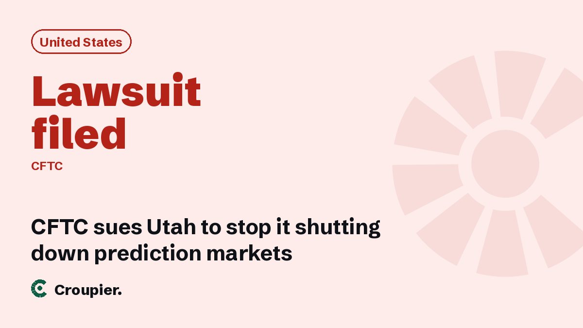 Cover card: United States · Lawsuit filed · CFTC