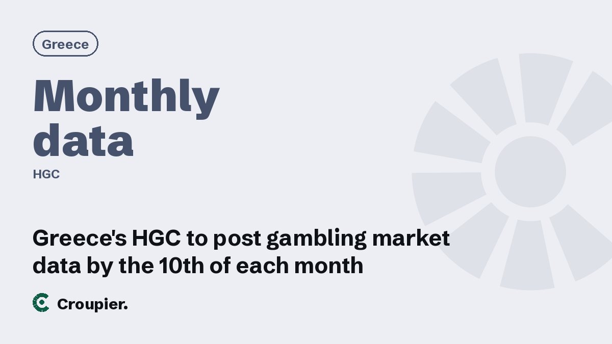 Cover card: Greece · Monthly data · HGC