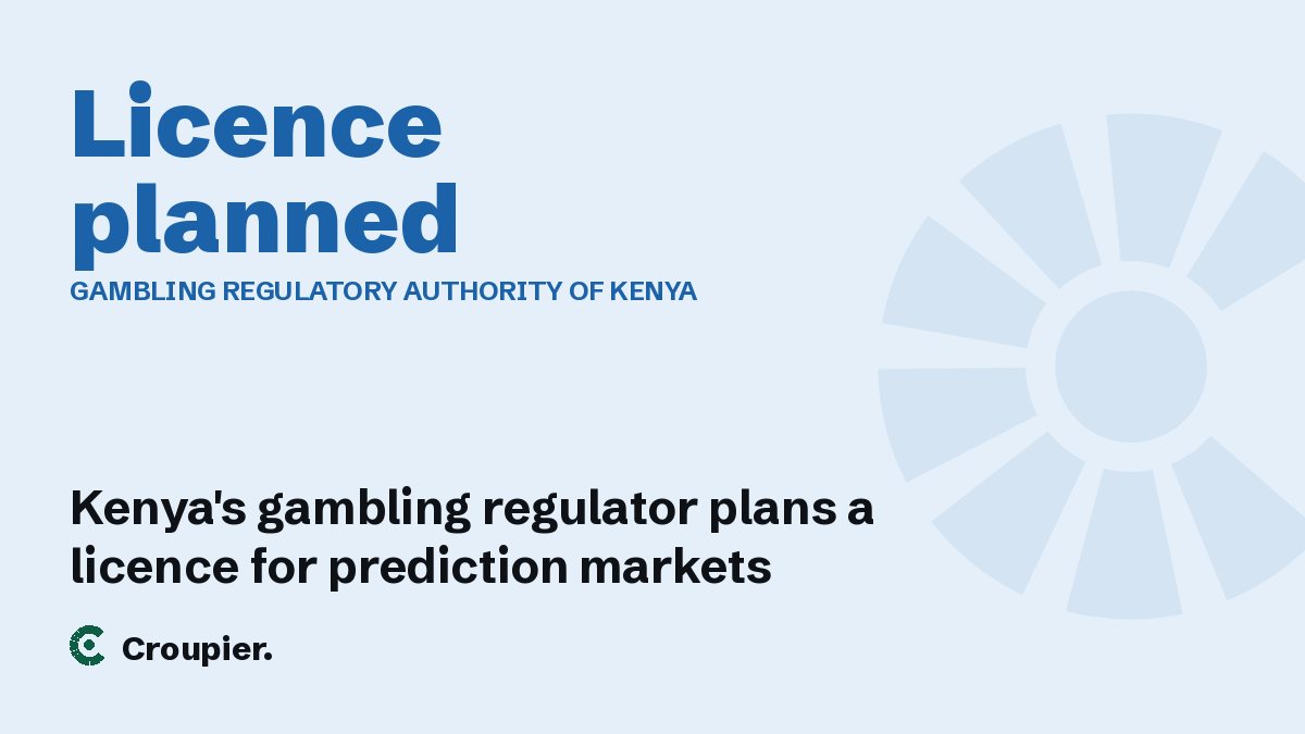Cover card: Licence planned · Gambling Regulatory Authority of Kenya
