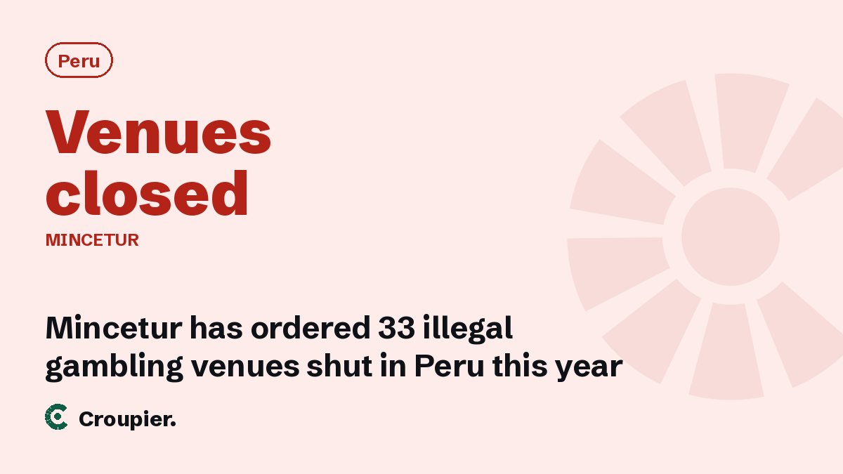 Cover card: Peru · Venues closed · MINCETUR