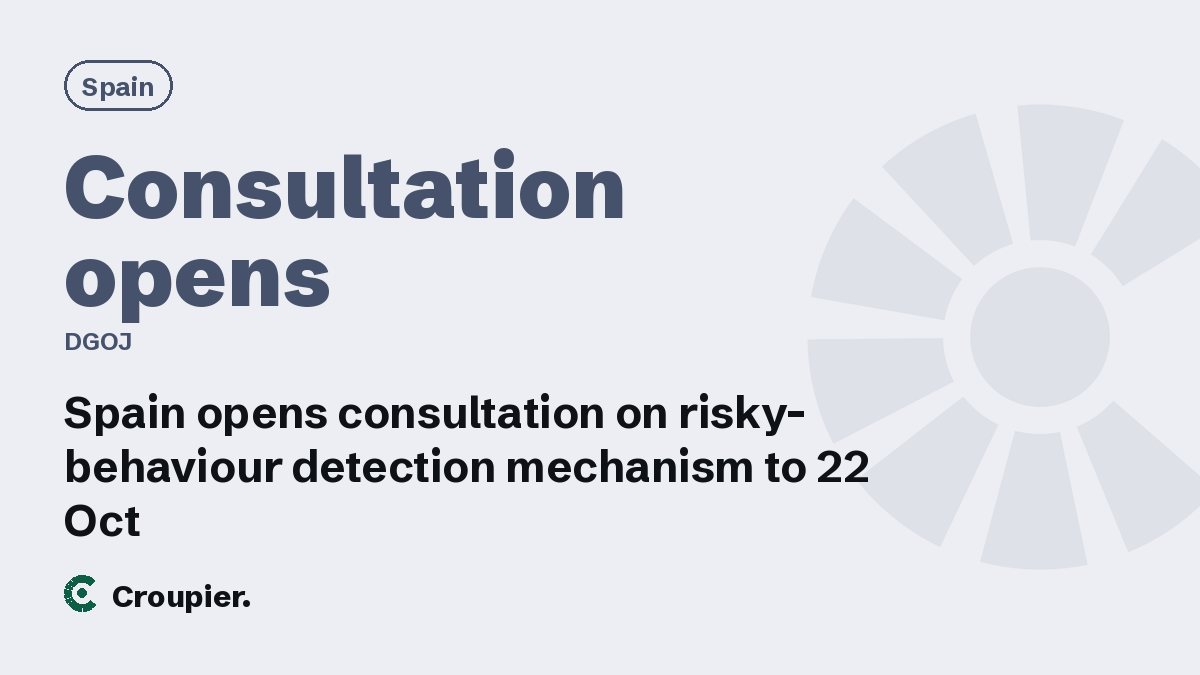 Cover card: Spain · Consultation opens · DGOJ