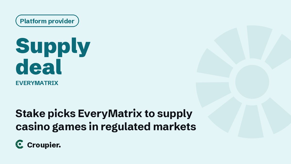 Cover card: Platform provider · Supply deal · EveryMatrix